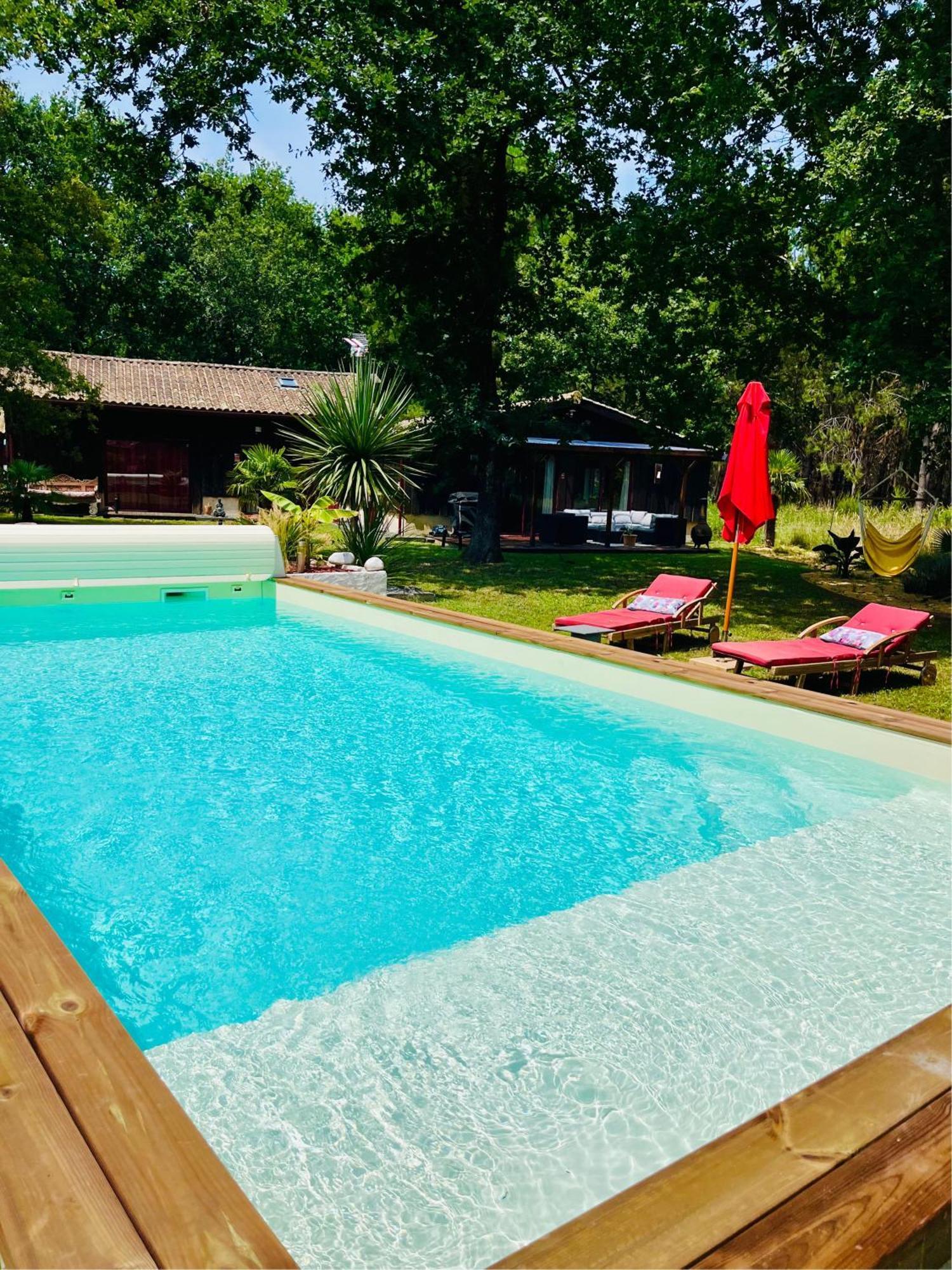 Hacienda De La Canopee Avec Piscine Chauffee Au Sel 우르탱 외부 사진